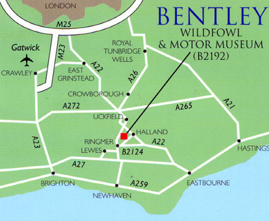 Detailed map of Bentley