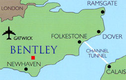 Small-scale map of Bentley